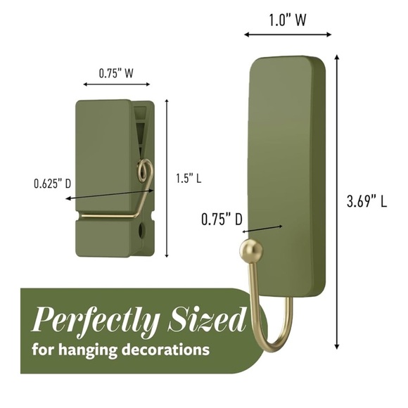 Command Limited Addition Hooks 10 Pack: Color Sage 10 Hooks 12 Strips - Picture 2 of 6